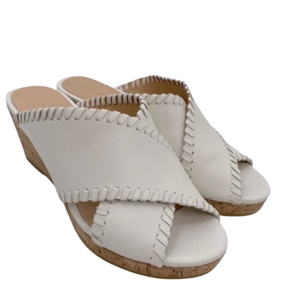 NWOT-JACK ROGERS White/Cream Sloane Cork Wedge
Mules : SIZE 7 : - Picture 2 of 7